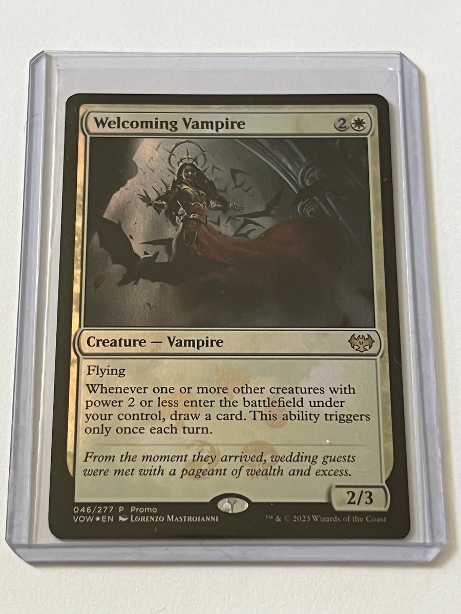 Welcoming Vampire 46 MTG Resale Promo 2023 Mint - 9.0 + Foil Rare