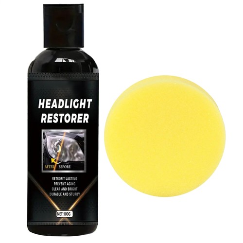 100g Car Headlight Refurbishment Repair Fluid Cleaning No Polishing Required