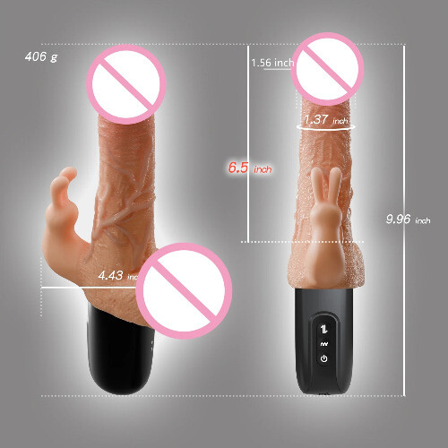 realistische-Dildos-Vibirator-mit-Saugnapf-10-Schub-und-Vibrations--Stimulator- - Bild 3 von 12