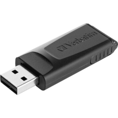 Verbatim Store 'n' Go Slider -USB-Stick-versenkbarer USB-Anschluss-32 GB-schwarz