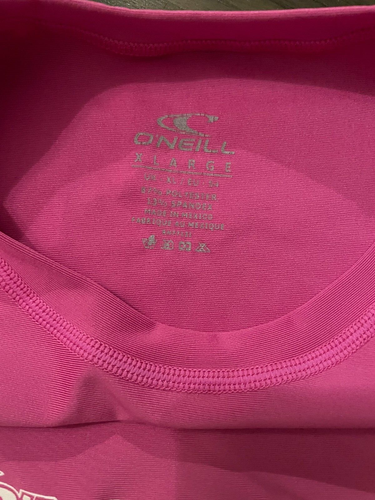 O'Neill Hot Pink Surf / Swim SPF 50+ Shirt - Girls XL - NWT - Picture 3 of 5