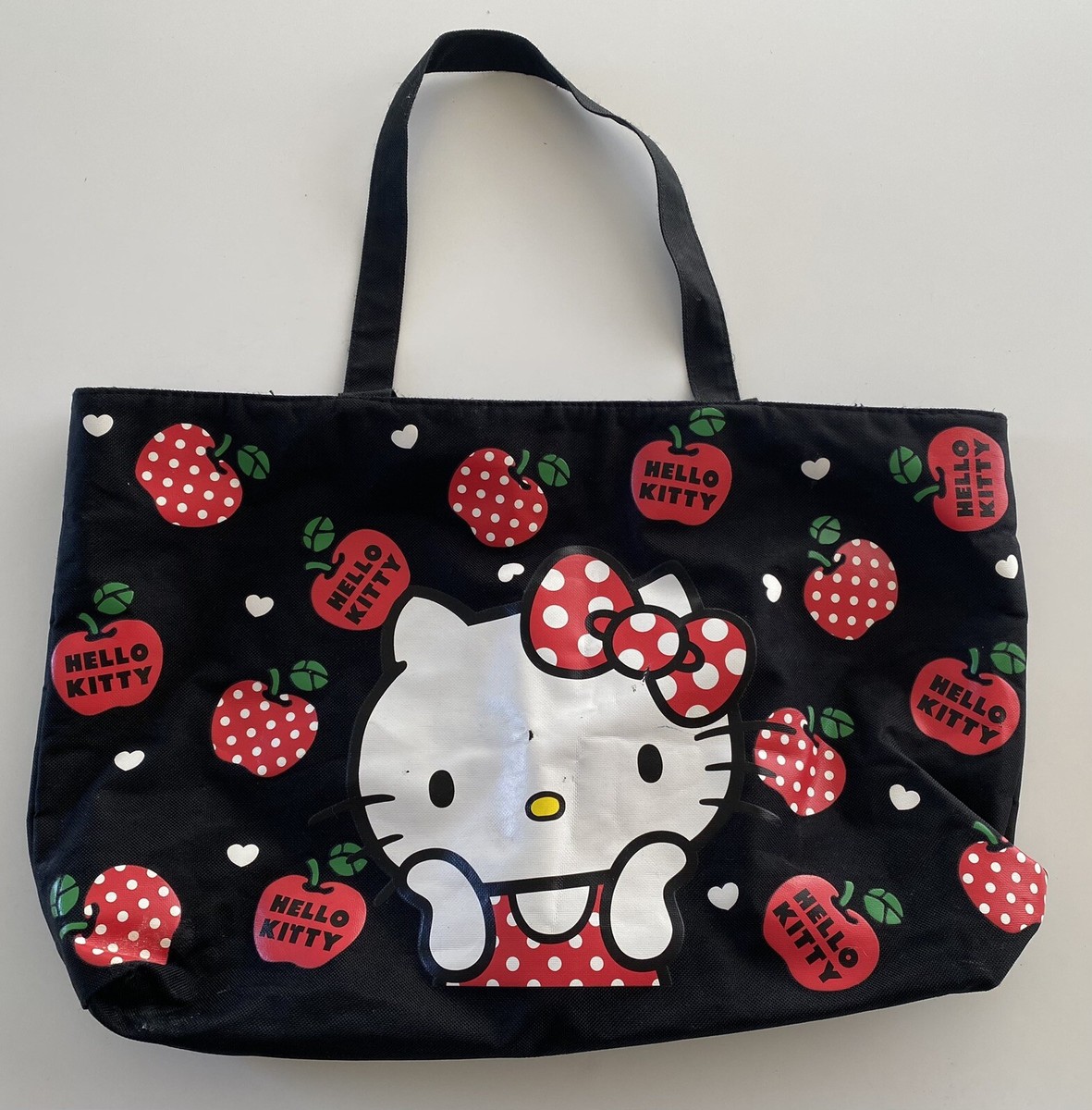バッグ HELLO KITTY TOTE BAG Hello Kitty Zippered Tote Bag. 18” X 12” | eBay