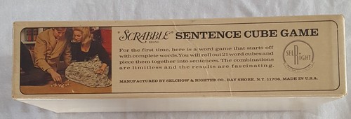 Vintage 1971 Scrabble Brand Sentence Cube Game Complete - Picture 3 of 4