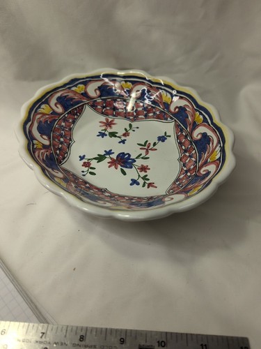 NORA FENTON Ceramic 1980's Vintage OVAL Decor PAIR OF DESIGNER PLATES PORTUGAL - Picture 16 of 17