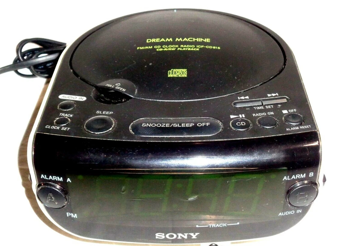 Sony Dream Machine ICFCD815 Dual Alarm Clock Radio CD AUX, 59 OFF