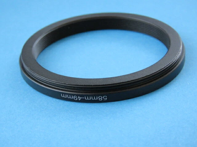 58mm to 49mm Stepping Step Down Ring Camera Lens Filter Adapter Ring 58-49mm - Image 2 of 2