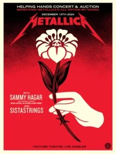 2024 Shepard Fairey [Obey] - Metallica Helping Hands - Screen Print /500 Signed