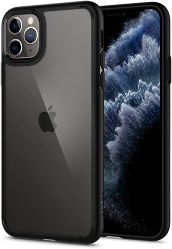 Coque Spigen Ultra Hybride et Verre Trempé Spigen pour iPhone 11 Pro - Noir