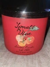 Bath and Body Works Retired 2017 Tomato Vine 3 Wick Candle Rare Never Used New!!