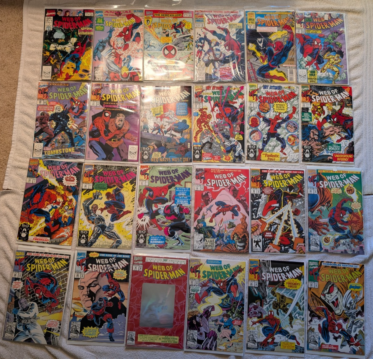 Marvel Web of Spider-Man 66 - 99 Annual 6 - 10 - 30 Comic Book Lot