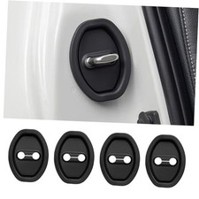 4PCS Car Silicone Door Latch Lock Protective Cover, Door Latches Rust Black