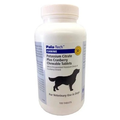 Pala-Tech Potassium Citrate Plus Cranberry Chewable 100 Tablets EXP 04/28