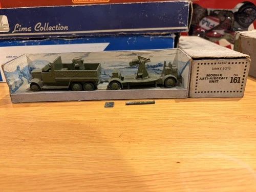Dinky’s Toys Vintage 1940s No161 Mobile Anti-Aircraft Unit Very Rare See Photos