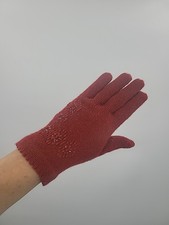 Vintage Kmart Red Ladies Gloves OS Winter Essential