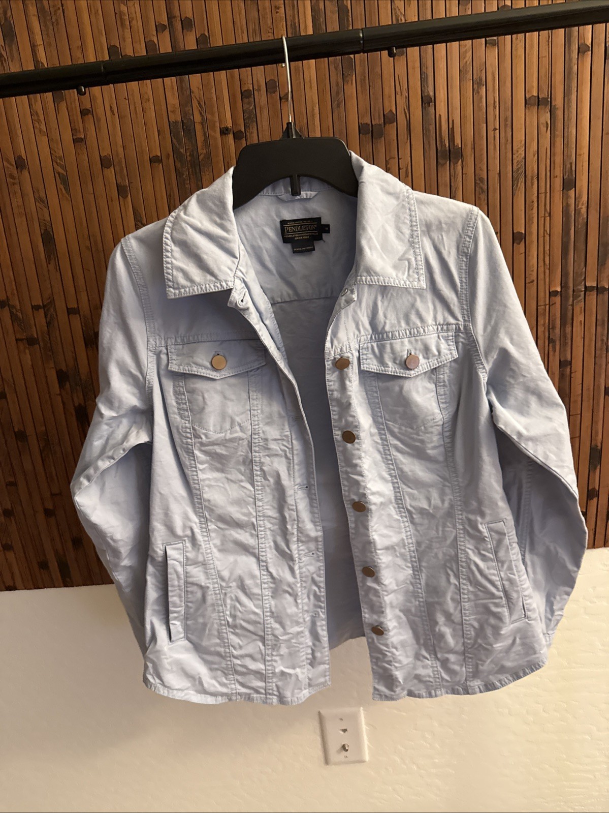 Pendleton Size Medium Light Blue Jacket Woman’s B… - image 1