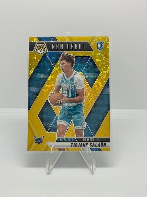 2024-25 Panini Mosaic #268 - Tidjane Salaun - NBA Debut GOLD Disco RC - /10