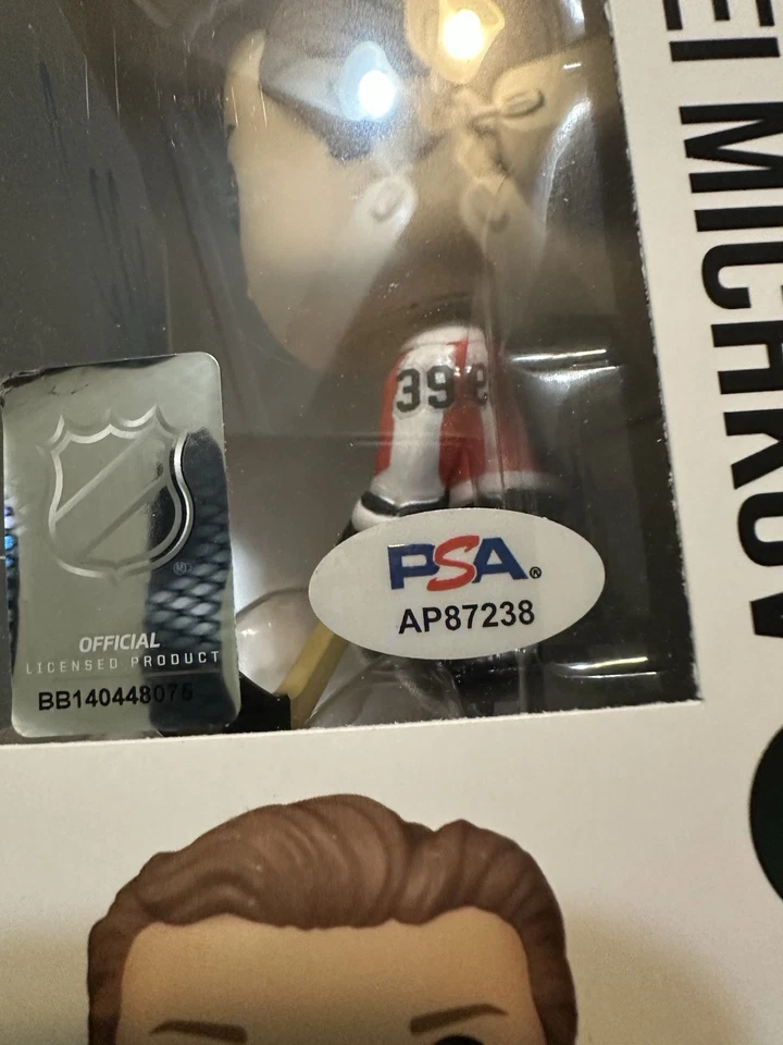 Matvei Michkov Philadelphia Flyers Firmado Personalizado Funko PSA CERTIFICADO ADN RARO Foto 4 de 4