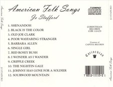 JO STAFFORD AMERICAN FOLK SONGS NEW CD