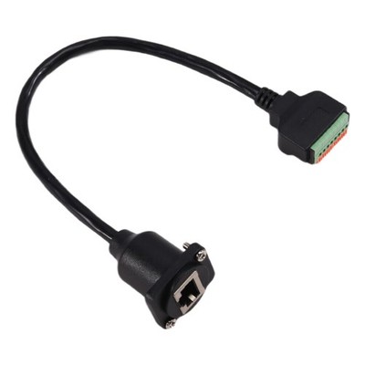 D Typ RJ45 8p8c Frauenpanel für CAT5/6/7 RJ45 Ethernet -zum Federanschlussk6821
