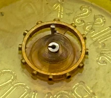 Chaika 1600 Balance Wheel Complete And Spring Ronda 5094 Watch Movement Parts 