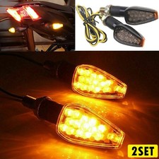 2Set 14LED Motorcycle Indicator Signals Turn Blinker Lights For Amber Suzuki DRZ