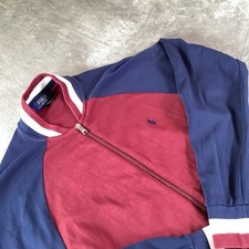 Vintage Polo Ralph Lauren Track Jacket Youth Boys Large Full Zip Blue Red