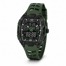Activa X Invicta (ACW8131-003) Men's 50mm Digital Army Green Sport Watch - NEW