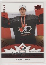 2020 Team Canada Juniors Golden Futures Rose Gold 21/99 Nicolas Daws #GF-2 q2l