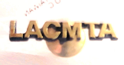 LACMTA Los Angeles County Metropolitan Transportation Authority Transit Pin VTG