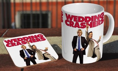 Hochzeit Crashers 2005 - Keramik Kaffee-/Teetasse + passender Untersetzer
