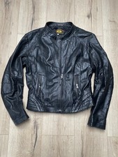 Herren Lederjacke Schwarz Gr:50