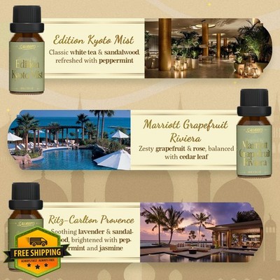 SALUBRITO Luxury Hotel Fragrance Oil Set for Diffuser Inspired Scents