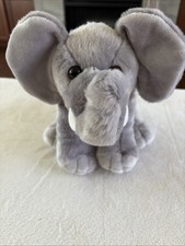 Aurora Destination Nation Elephant Stuffed Animal Plush Floppy Ears Tusks H18