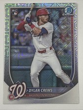 Dylan Crews 2025 Bowman Chrome #42 Rookie Mega Box Mojo Refractor (RC)