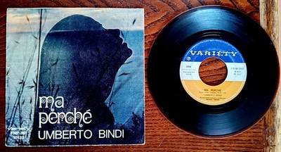 UMBERTO BINDI - MA PERCHE' 7'' RARE 1969 COLORED - MARE - VARIETÉ 45 NP 10132