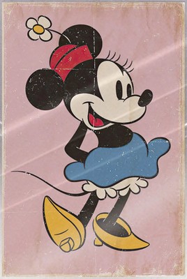 Minnie Mouse - Disney Poster (Retro Minnie) (Size: 24