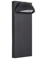 Led AußEnwandleuchte Metall / Glas Schwarz 28 Cm Modern IP44 Sajur