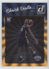 2016-17 Panini Donruss Rookies Orange Holo Laser Cheick Diallo #177 08mm