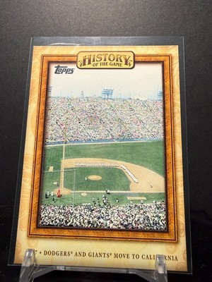 011155 - 2010 Topps History of the Game Dodgers and Giants Move to Cali #HOTG17