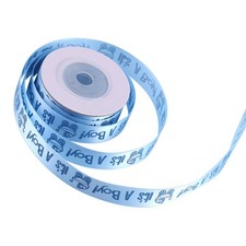 10Yards/Roll IT IS A BOY Baby Shower Christening Party Favor Gift Stain Ribb DSO