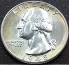 US 1945 Washington Quarter **