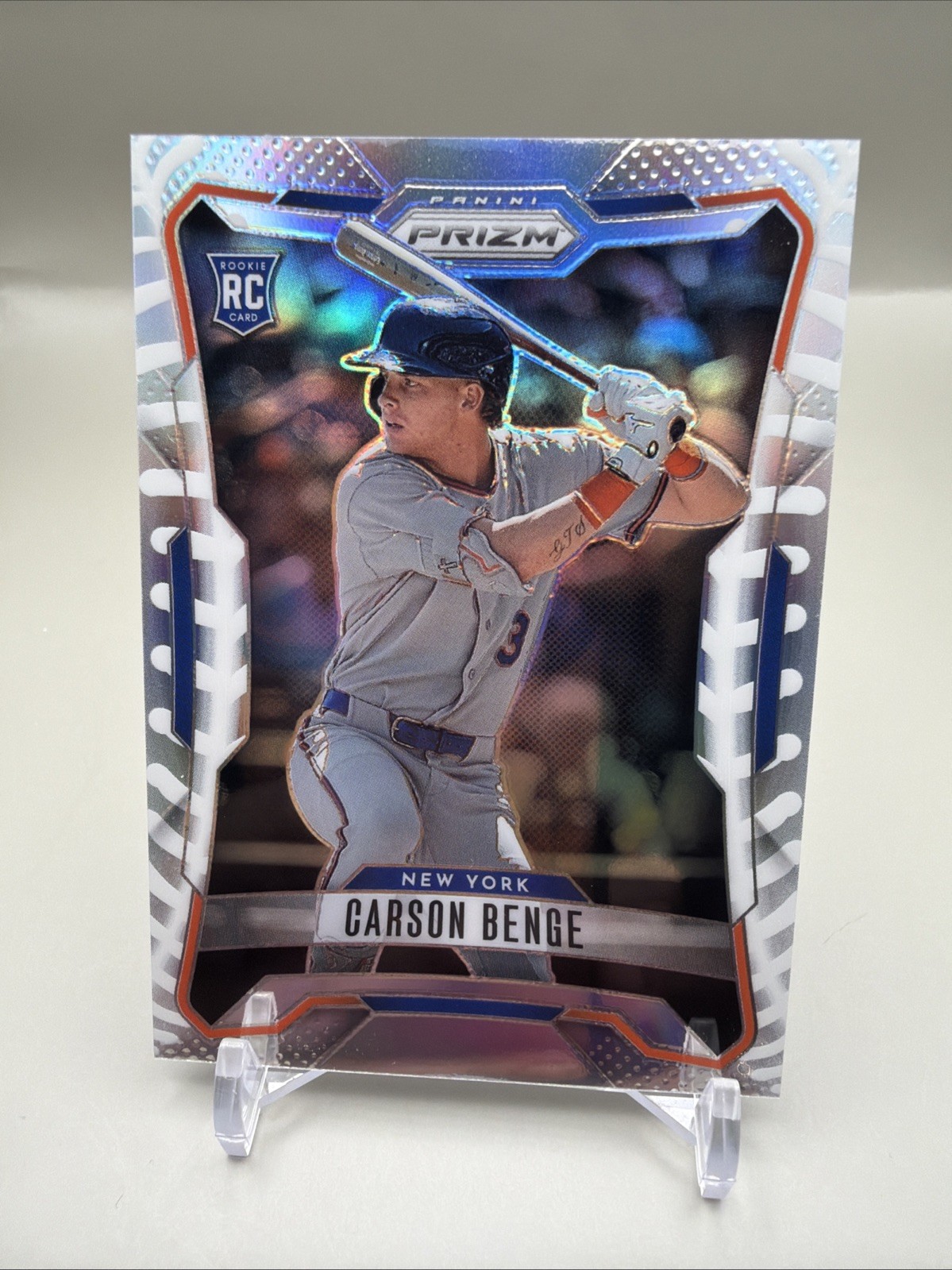 2026 Panini Prizm Carson Benge Laces Prizm 038/125 New York Mets #262