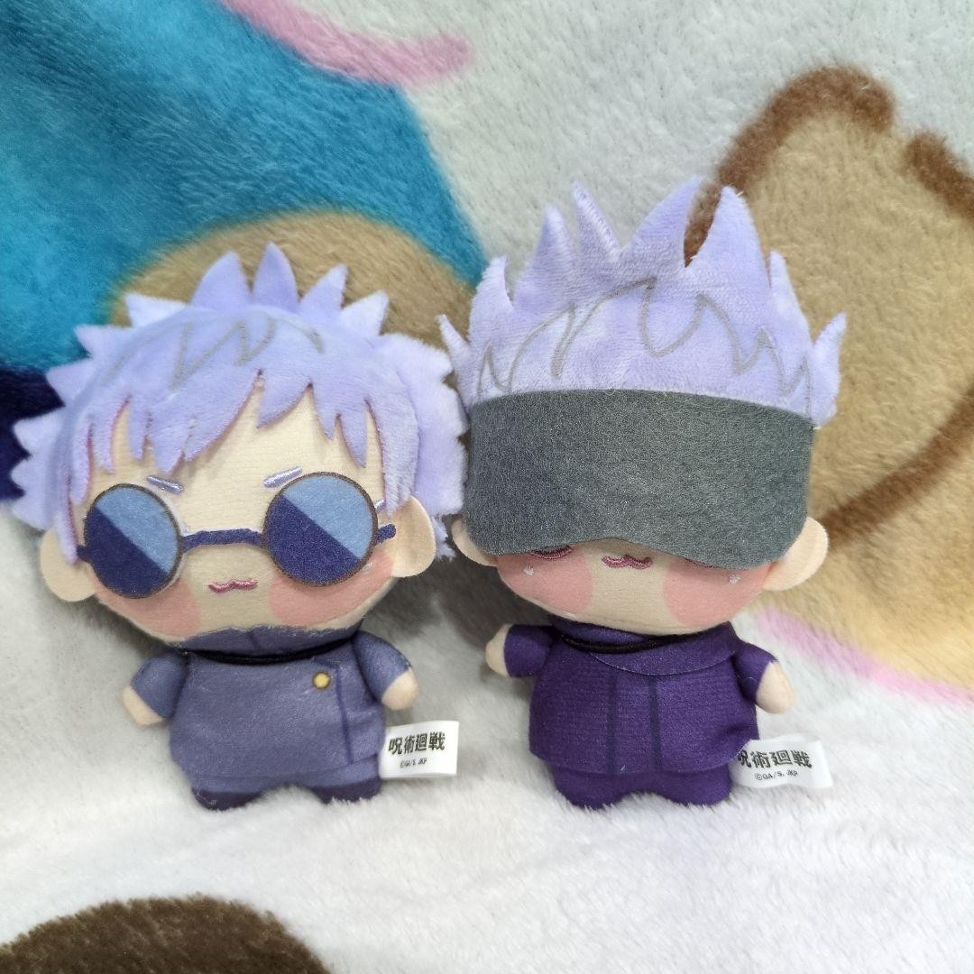 Juego de Peluche Jujutsu Kaisen Gojo Satoru Chibi Mercancía Oficial Anime 2 un.