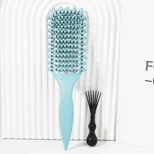 Curly Hair Brush Set 2PCS with Comb Cleaner Anti Breakage for Wigs - Picture 5 of 11