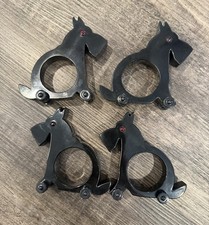 VINTAGE Set of 4 Bakelite Scottie Dog Napkin Rings - On Wheels