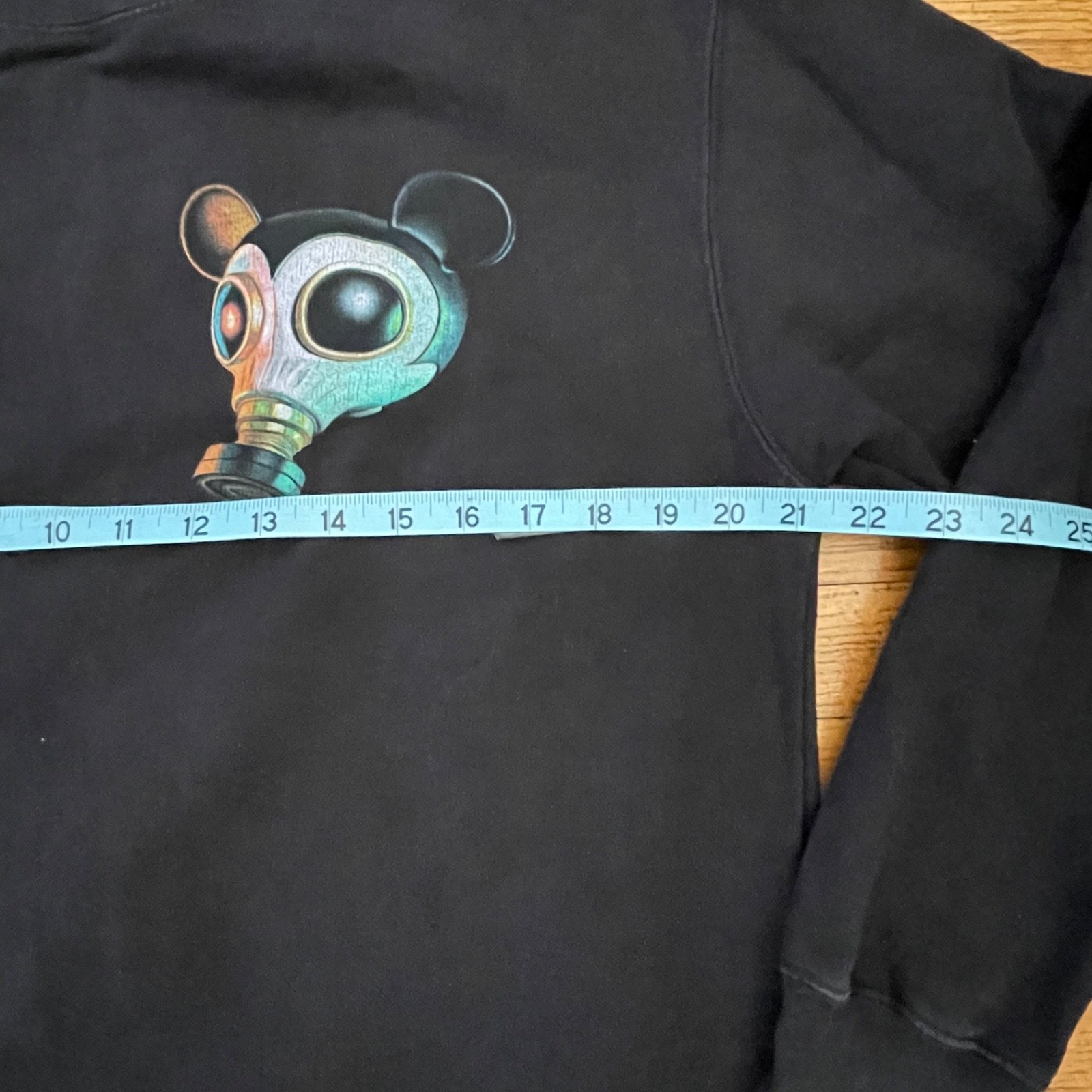 Ron English POPaganda Mouse Mask Murphy Sweatshirt Men's M Graphic Fleece Black image 8