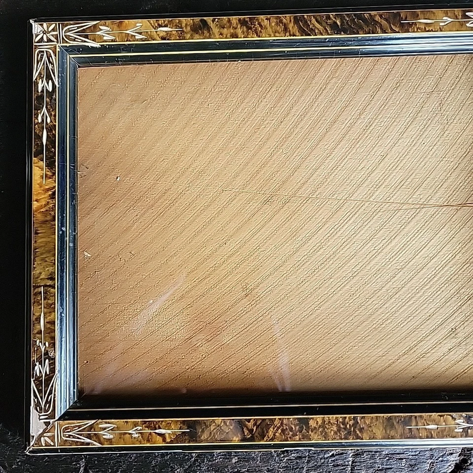 Antiq EastLake carved Late 19th C Photo Picture frame 9.5x7.5 Spooncarved Style  - Image 3 of 4