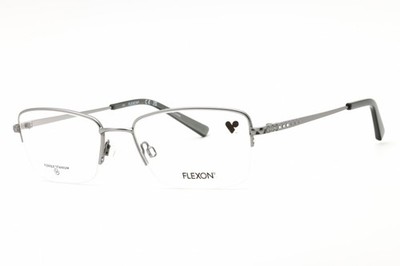 NEW Flexon FLEXON W3043 038 Satin Light Gunmetal 54mm Eyeglasses