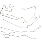 Brake Line Kit Complete Tubes 1987-95 Jeep Wrangler YJ Without ABS Stainless 7pc