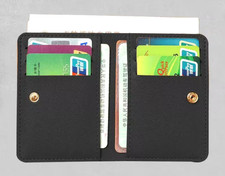 Ultra-Thin Small Card Holder Compact Multi-Card Slots Simple 2-in-1 Wallet